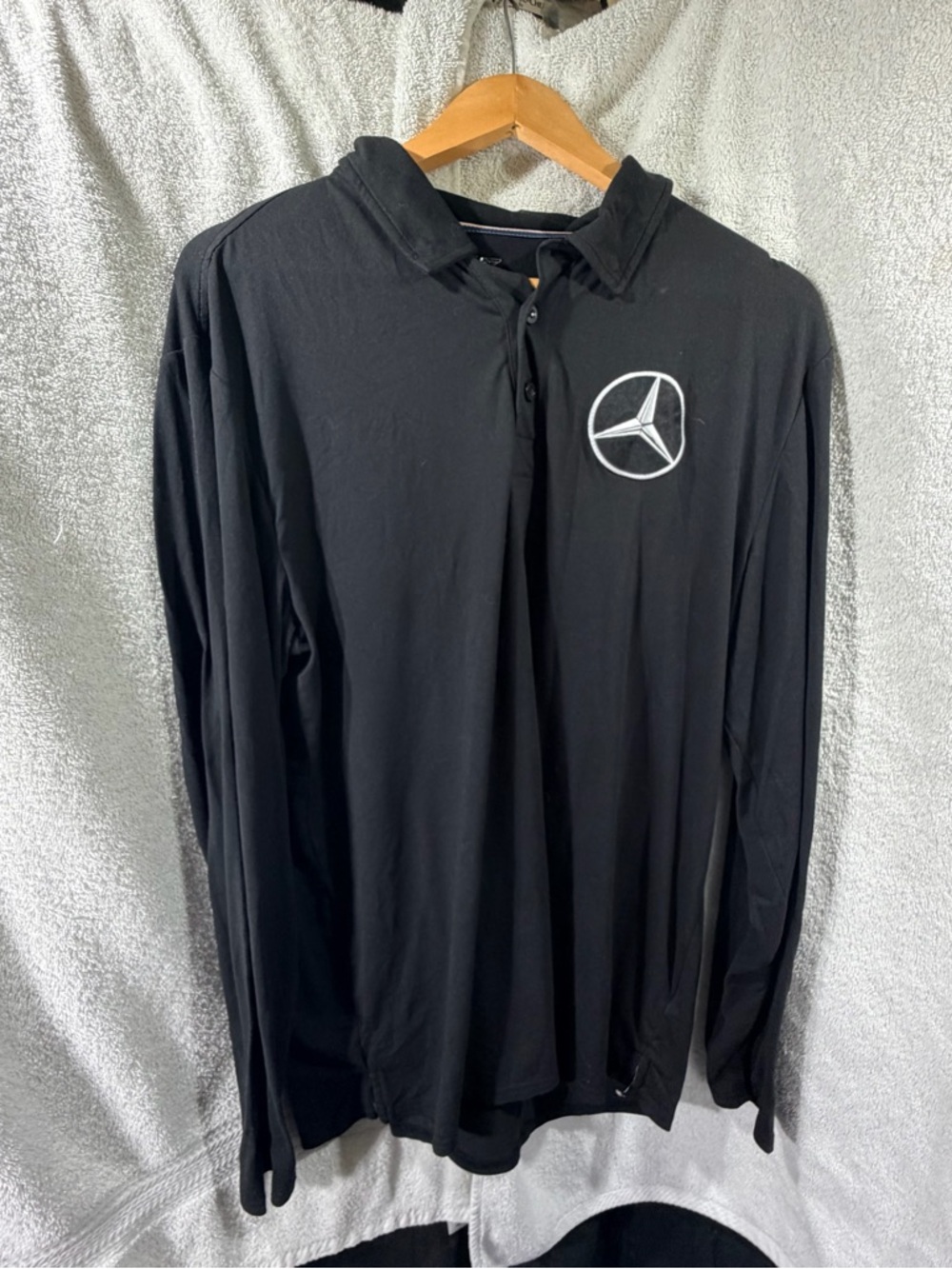 Black Stretch Top with Seam Accent